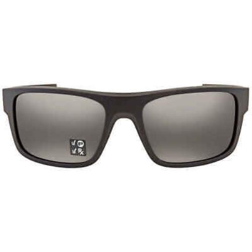 Oakley Drop Point Polarized Black Rectangular Men`s Sunglasses OO9367 936708 60 - Frame: Black, Lens: Black