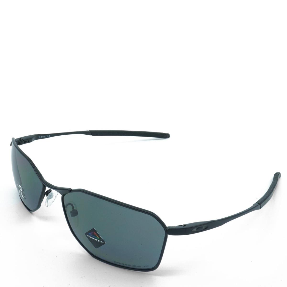 OO6047-07 Mens Oakley Savitar Polarized Sunglasses - Frame: Black