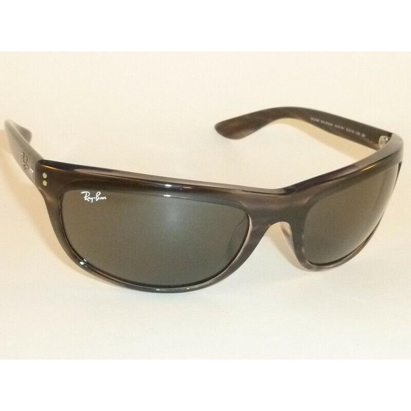 Ray-ban Ray Ban Sunglasses Balorama Striped Grey Frame RB 4089 6430/B1 Dark  Grey Lenses - Ray-Ban sunglasses - 041230021786 | Fash Brands