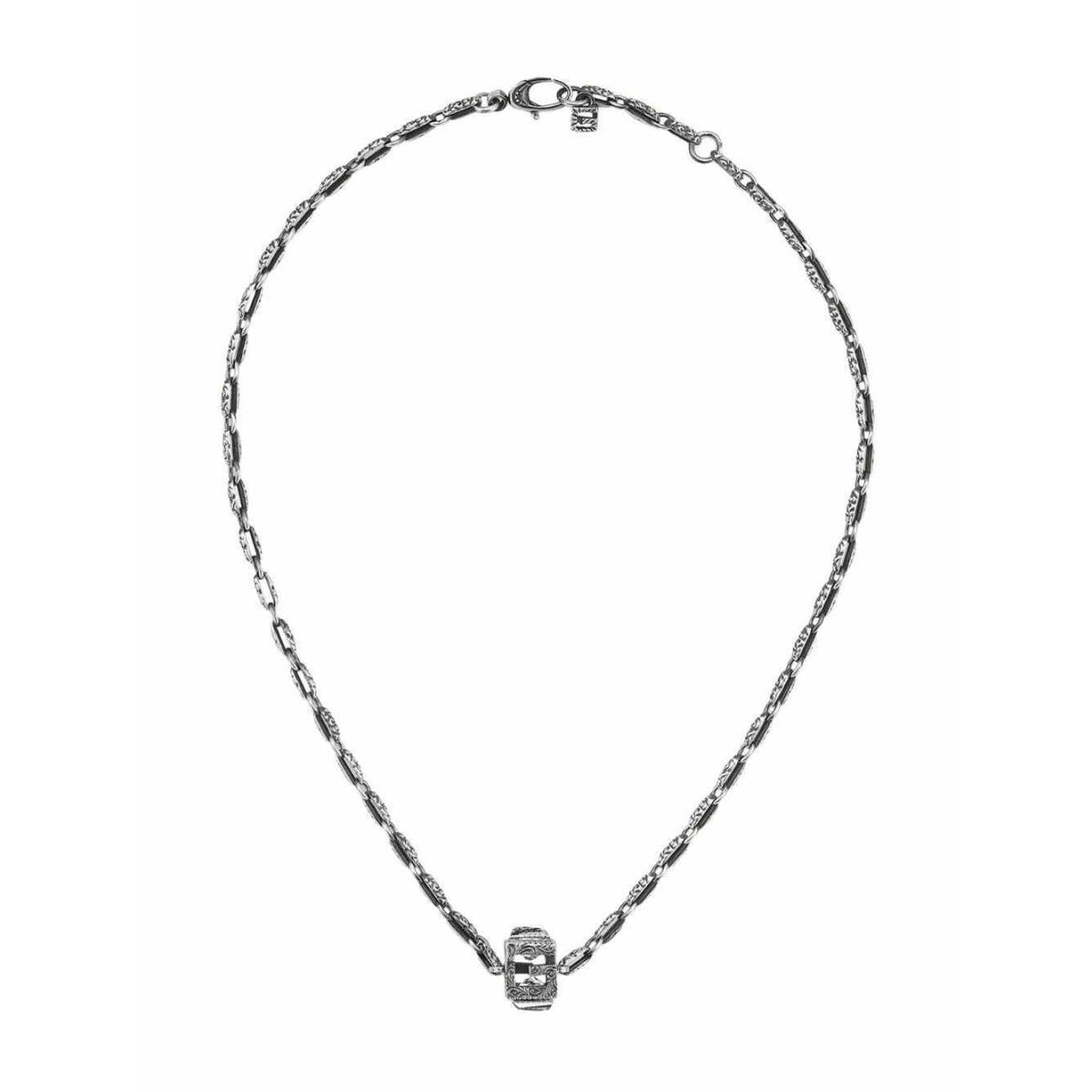 Gucci Sterling G-cube Women`s Necklace YBB55092600100U