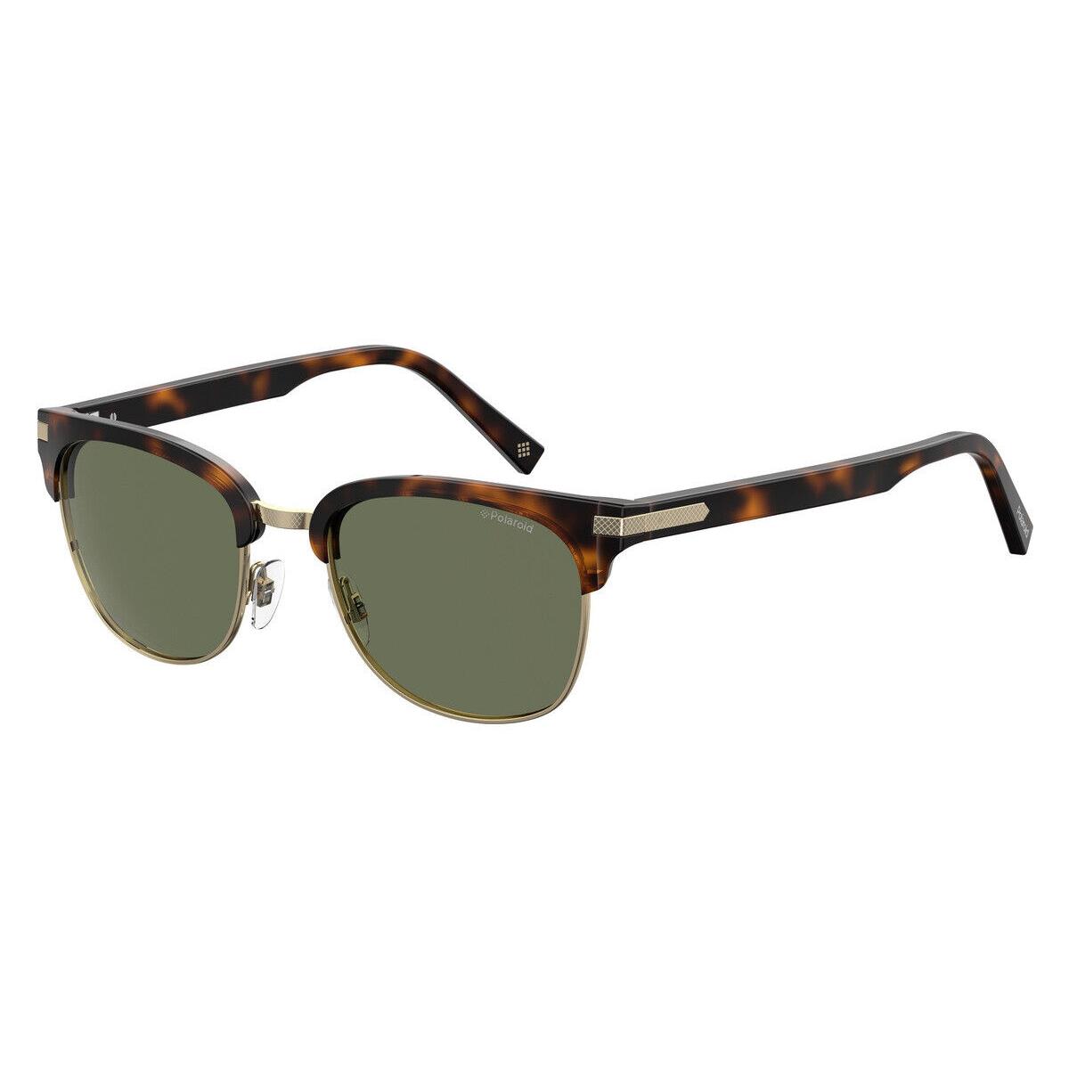 Polaroid 2076/S Sunglasses Men 0086 Dark Havana Browline 53mm