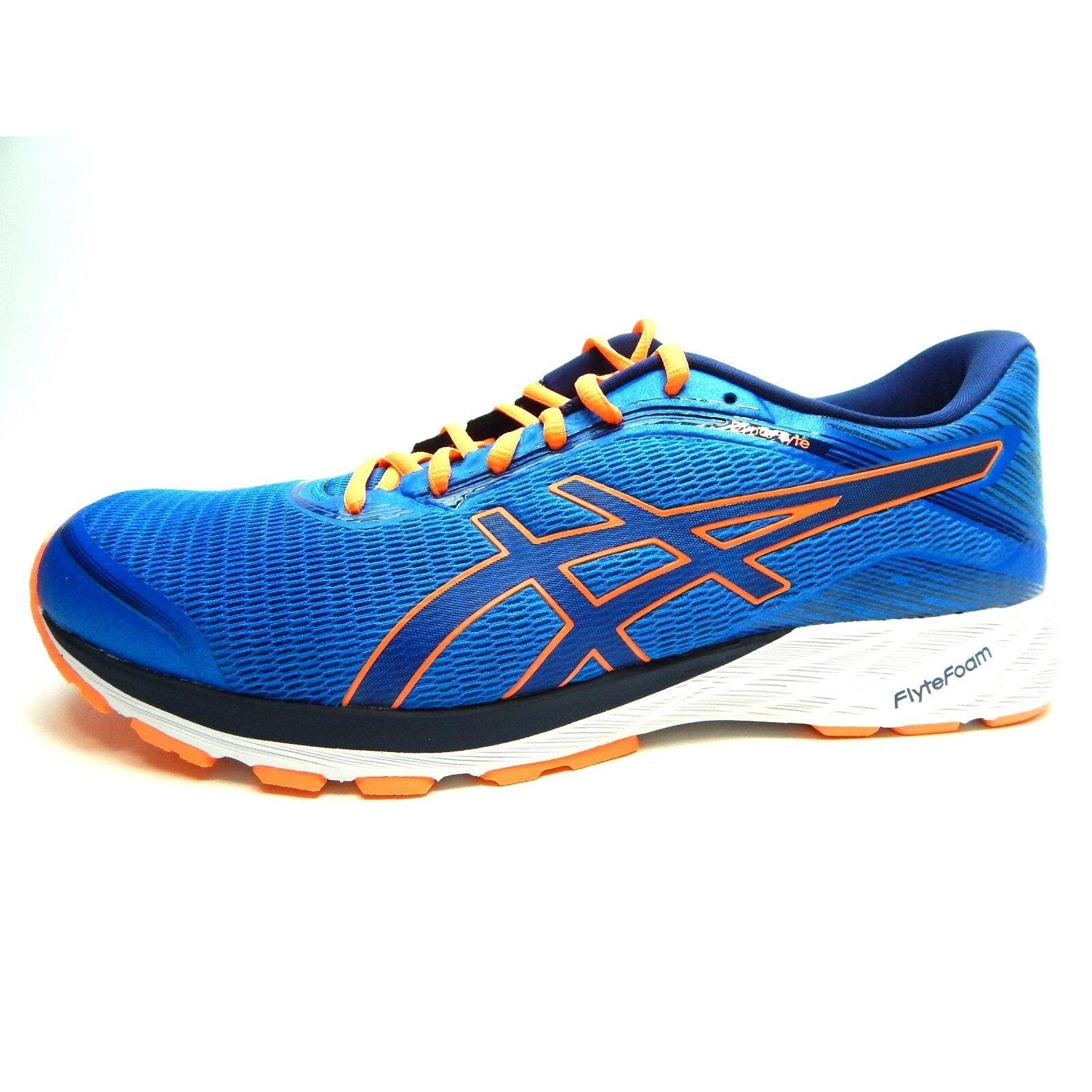 Asics Dynaflyte Electric Blue Indigo Orange Athletic Men Shoes Size 12