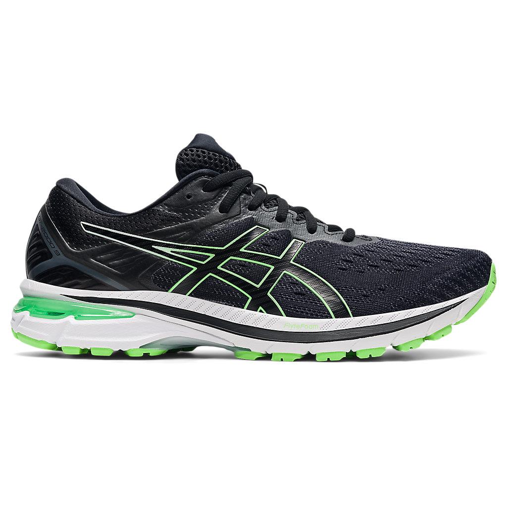 Asics Men`s GT-2000 9 Running Shoes 1011A983 BLACK/BRIGHT LIME