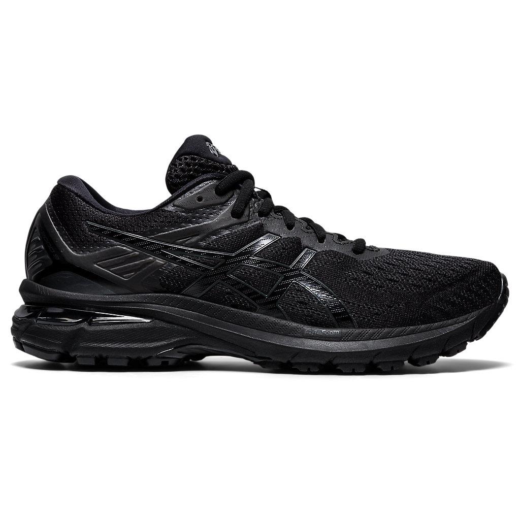 Asics Women`s GT-2000 9 D Wide Running Shoes 1012A861 BLACK/BLACK