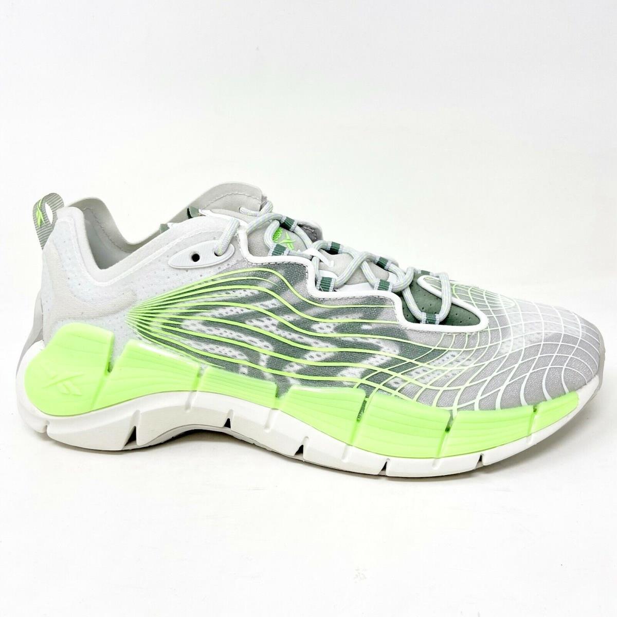 Reebok Zig Kinetica II Pure Grey Neon Mint Mens Running Shoes FY7744