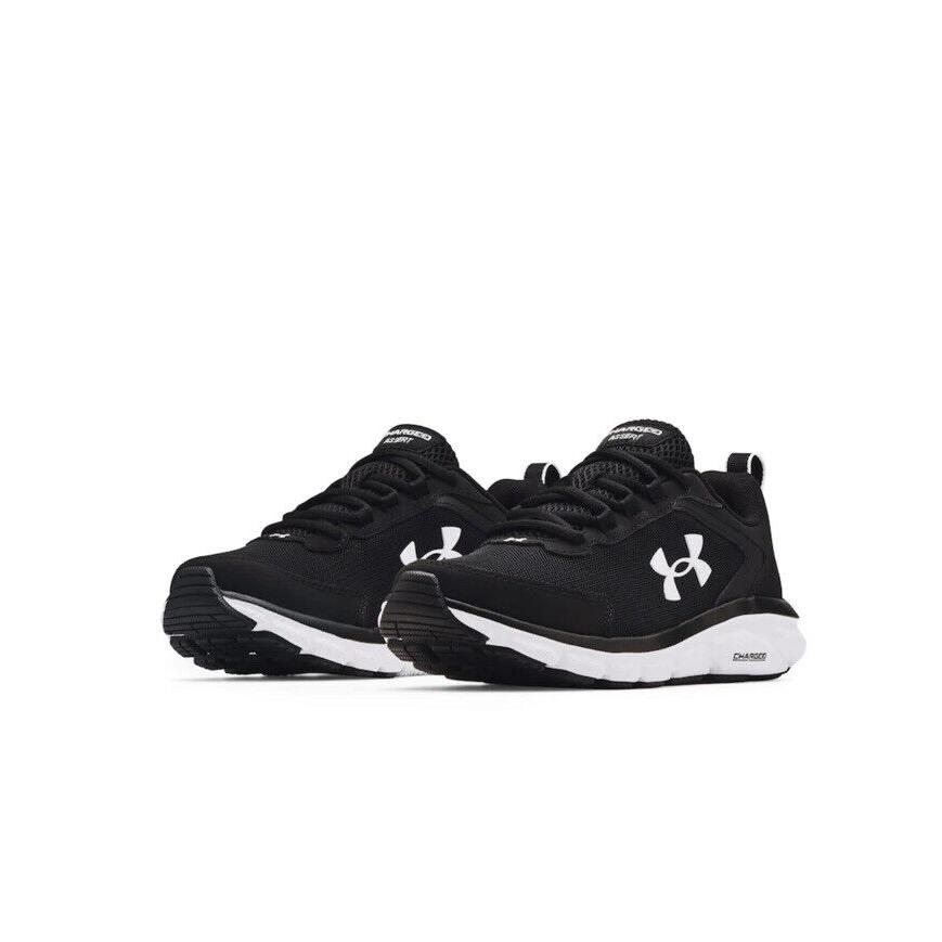 Women UA Under Armour Assert 9 Running Shoes Sneakers Black/white 3024591-001