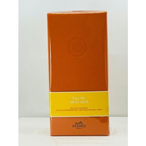 Hermes Eau DE Neroli Dore Eau DE Cologne Bottle Natural Spray 200ML / 6.7oz