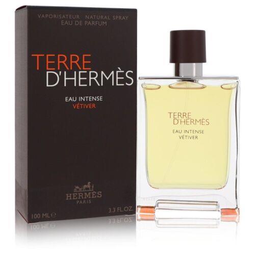 Terre D`hermes Eau Intense Vetiver Eau De Parfum Spray By Hermes 3.3oz