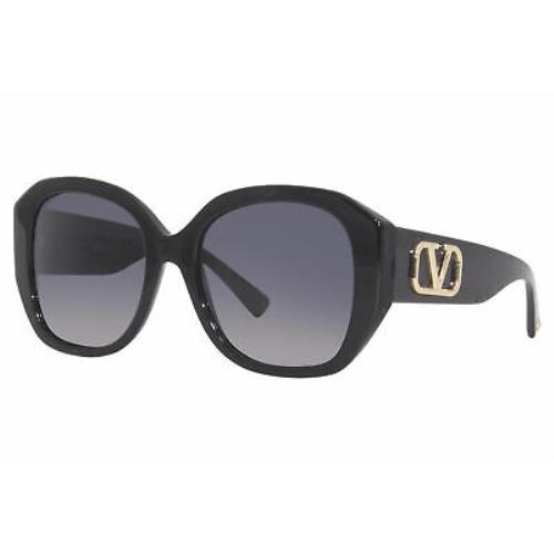 Valentino Sunglasses Women`s VA4079 5001T3 Black/polarized Grey Gradient 56mm
