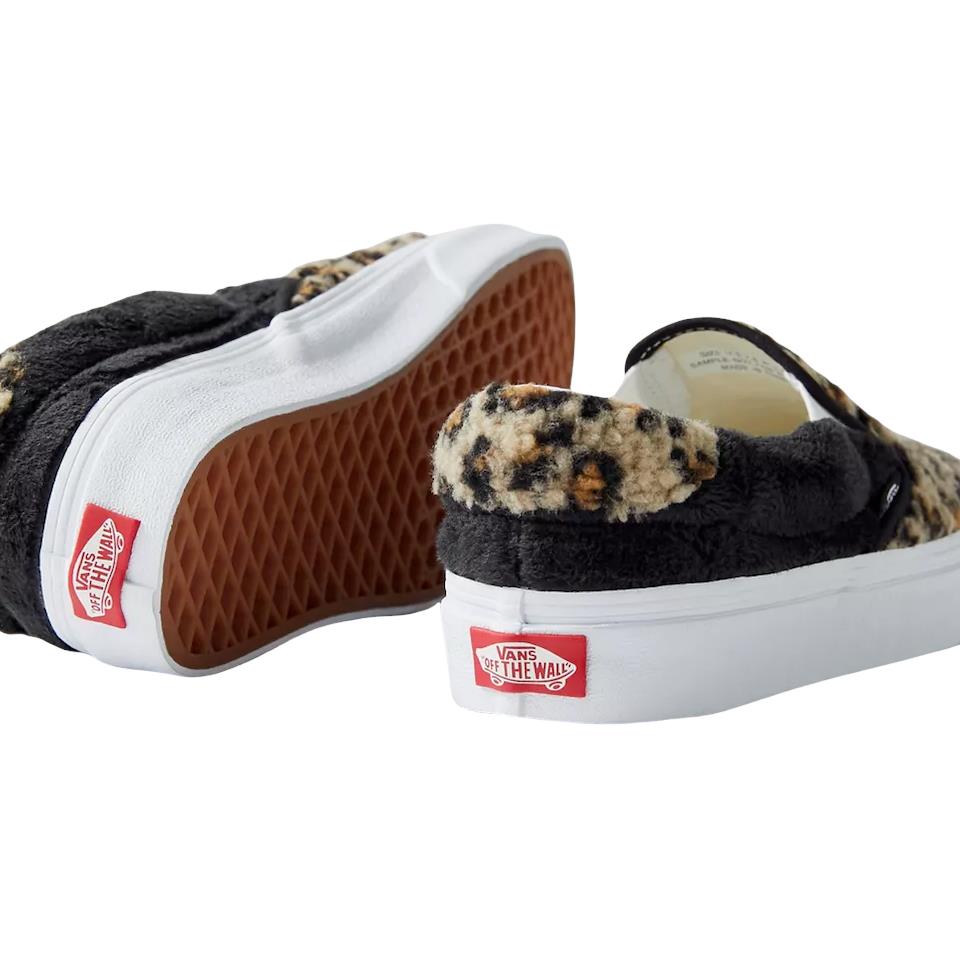 vans slip on faux fur