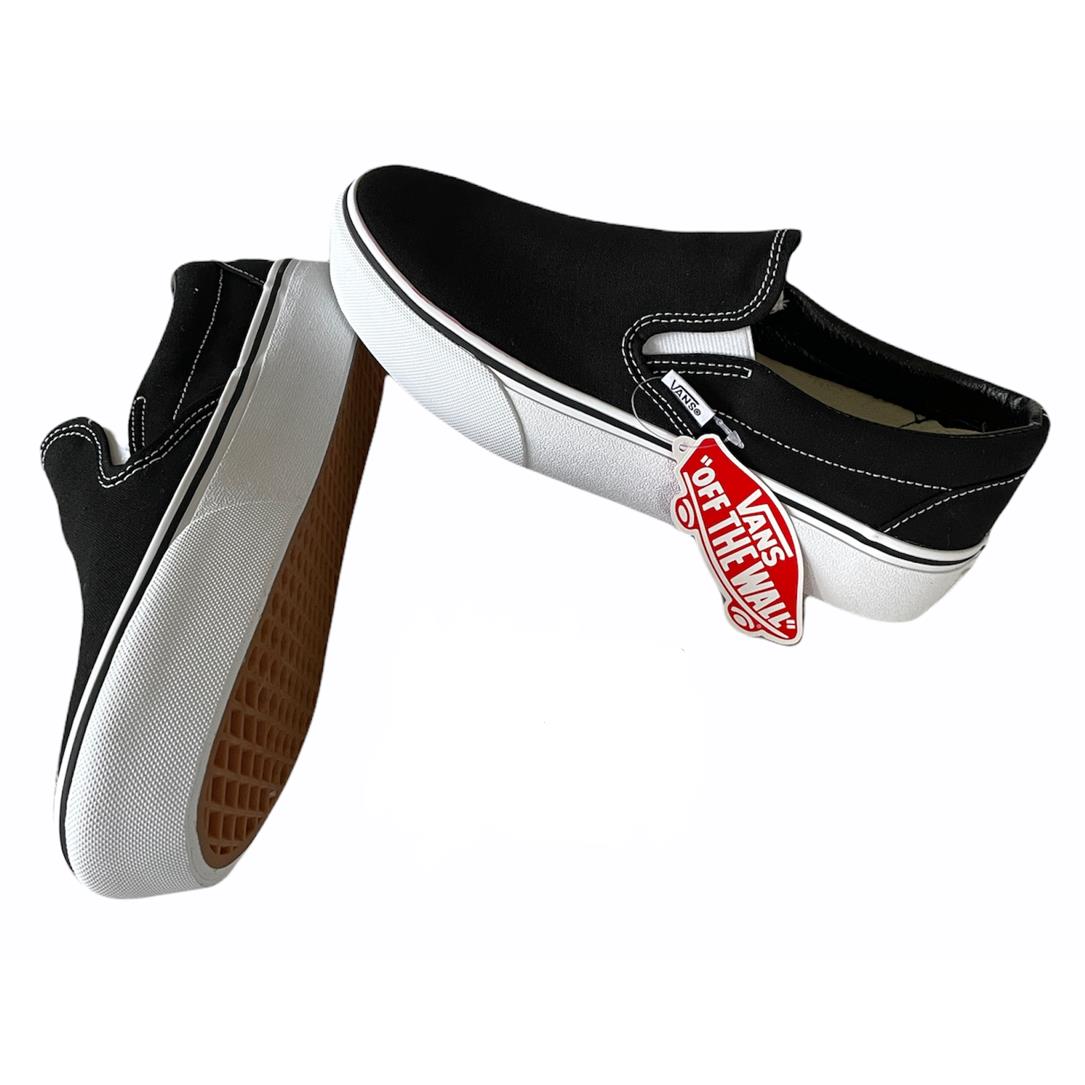 white slip on vans size 9 womens