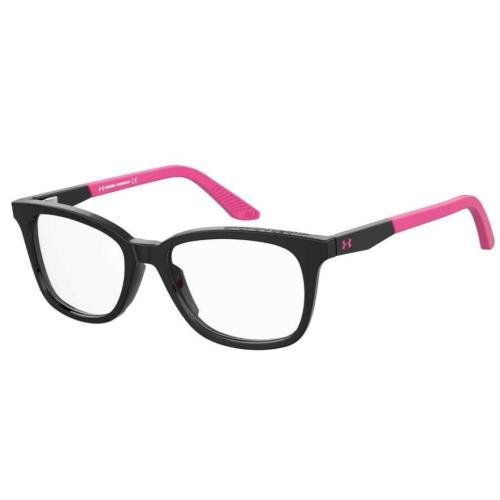 Under Armour Ua 9005 0807/00 Black Teen Round Unisex Eyeglasses