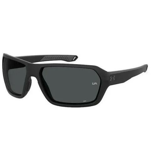 Under Armour Ua-recon 0003/KA Matte Black/grey Square Unisex Sunglasses - Frame: Matte Black, Lens: Gray