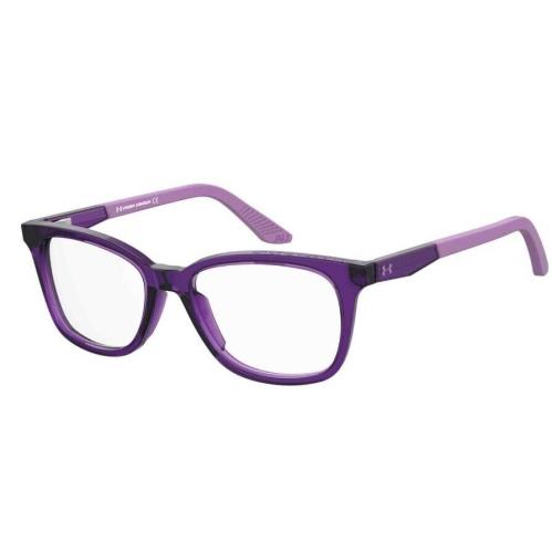 Under Armour Ua 9005 0141/00 Crystal Violet Teen Round Unisex Eyeglasses