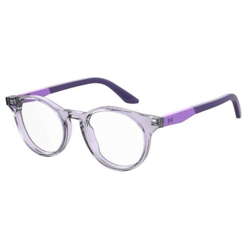 Under Armour Ua 9004 0B3V/00 Violet Teen Round Unisex Eyeglasses