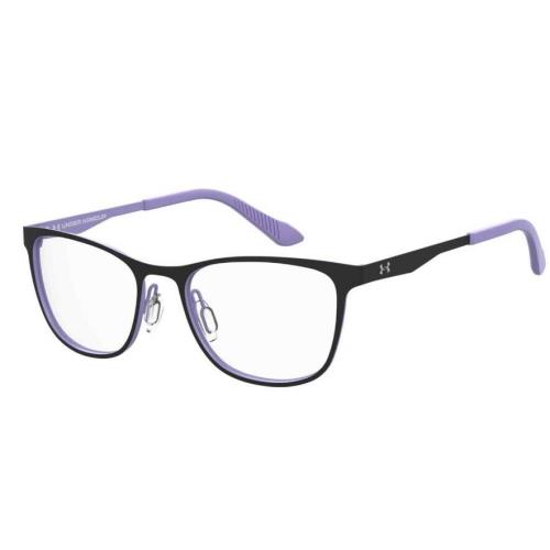 Under Armour Ua 9007 01X2/00 Black-lilac Junior Metal Oval Unisex Eyeglasses