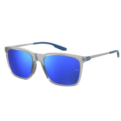 Under Armour Ua-reliance 063M/Z0 Crystal Grey/blue Mirrored Unisex Sunglasses