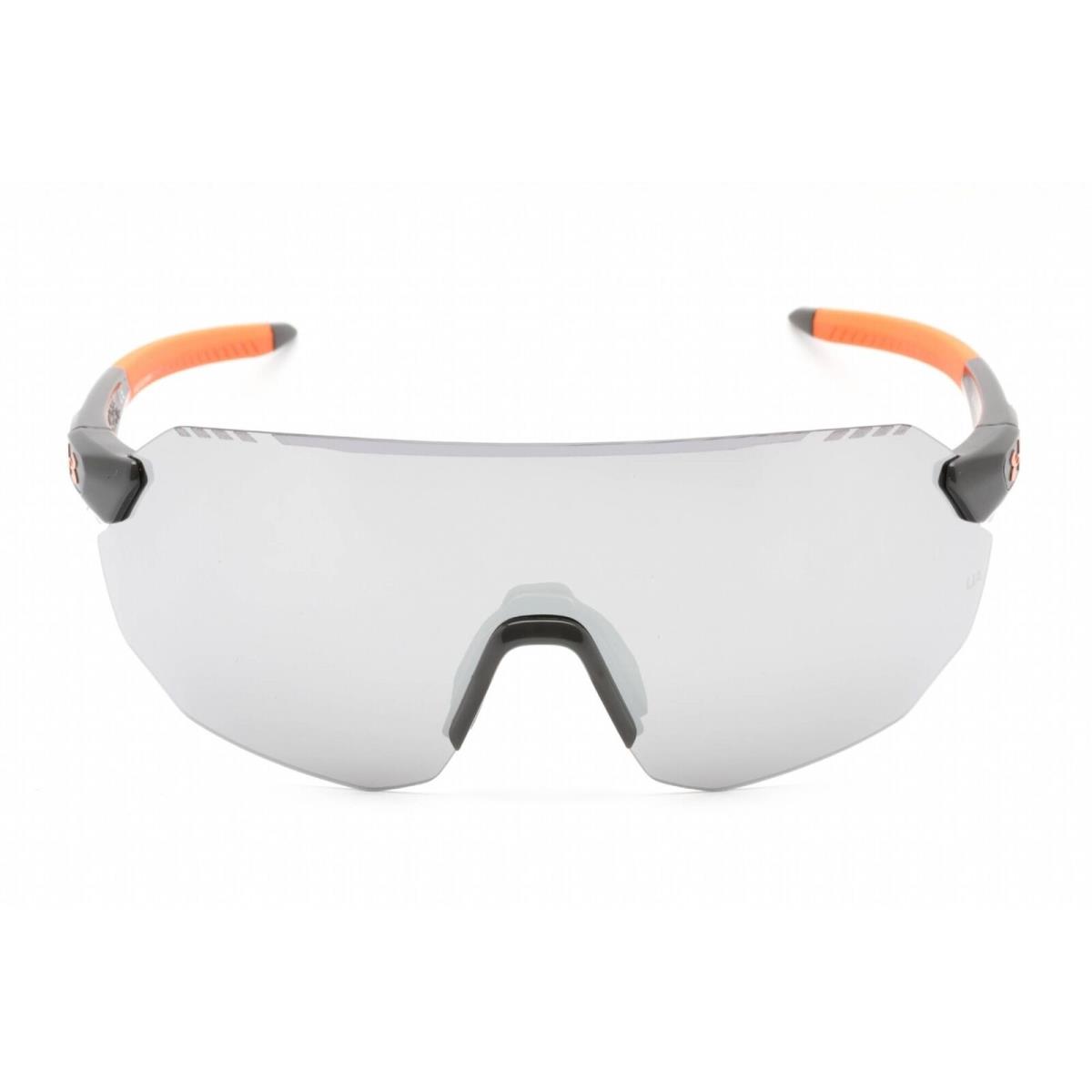 Under Armour Unisex Sunglasses Grey Shield Frame Silver Lens UA Halftime 0KB7 QI