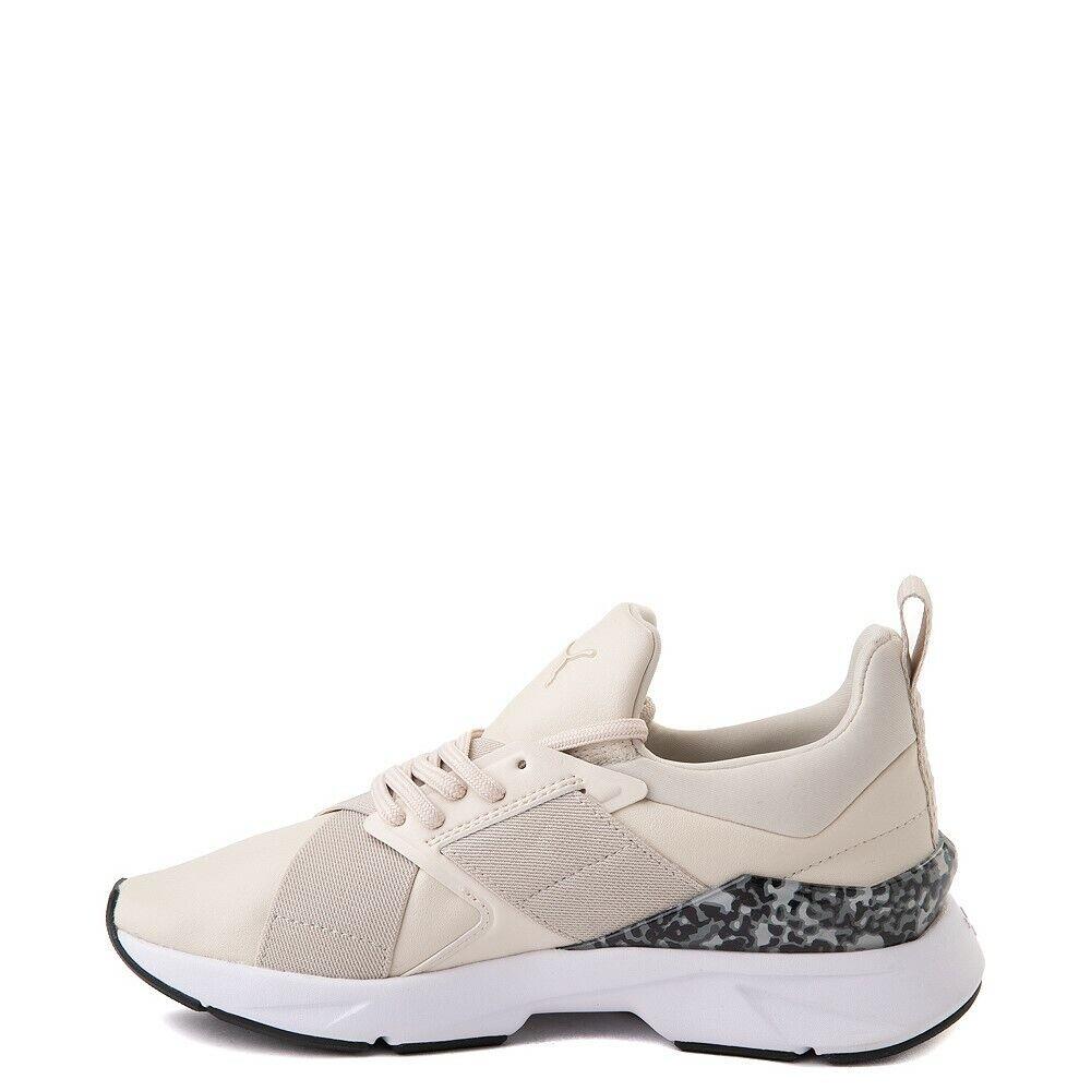 Women`s Shoes Puma Muse X5 Leopard Athletic Sneakers 38410002 Vaporous Gray - Gray