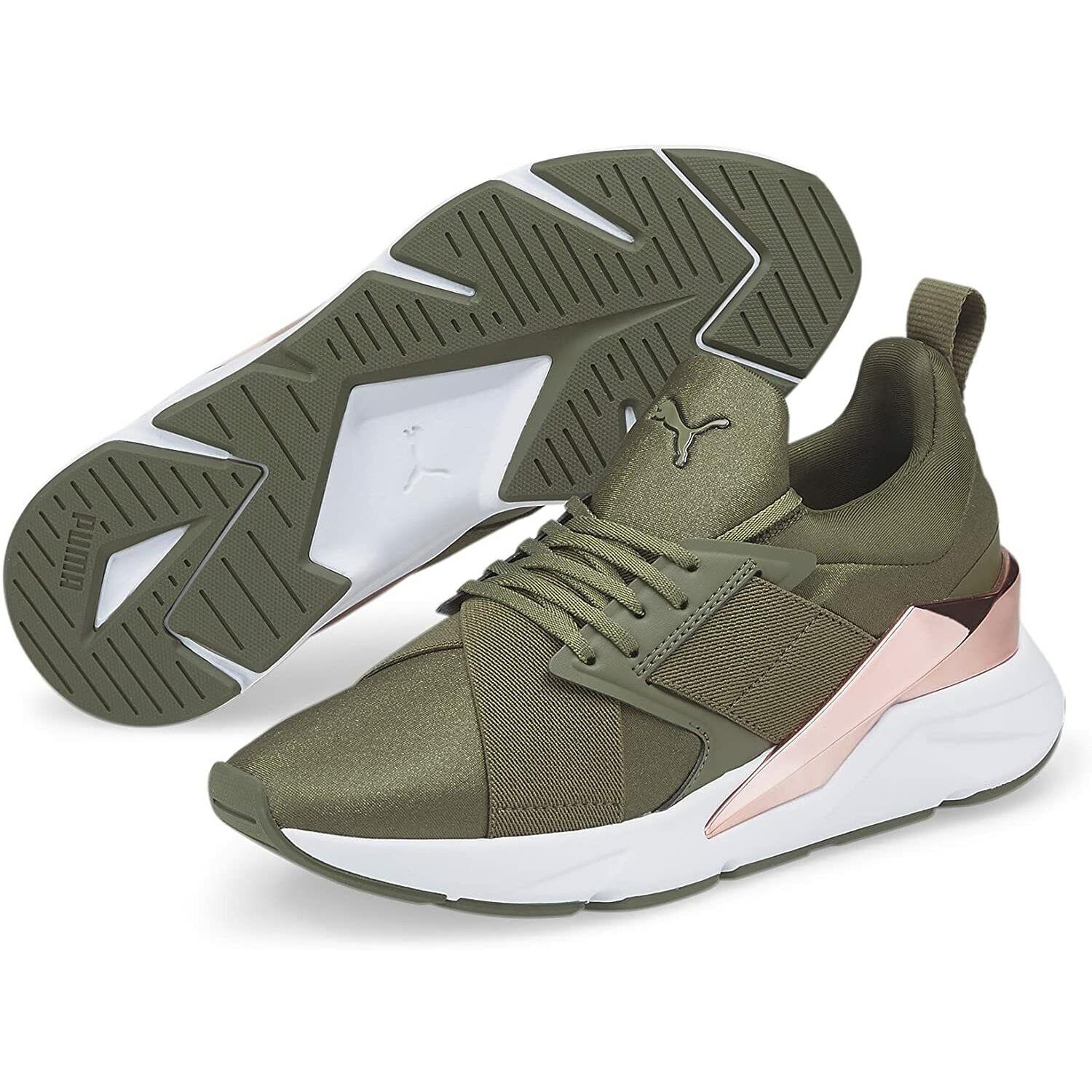 puma muse metal green