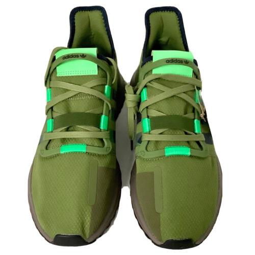Adidas U_path Run Men`s Shoes Green Camo Black Athletic Sneakers FV9251