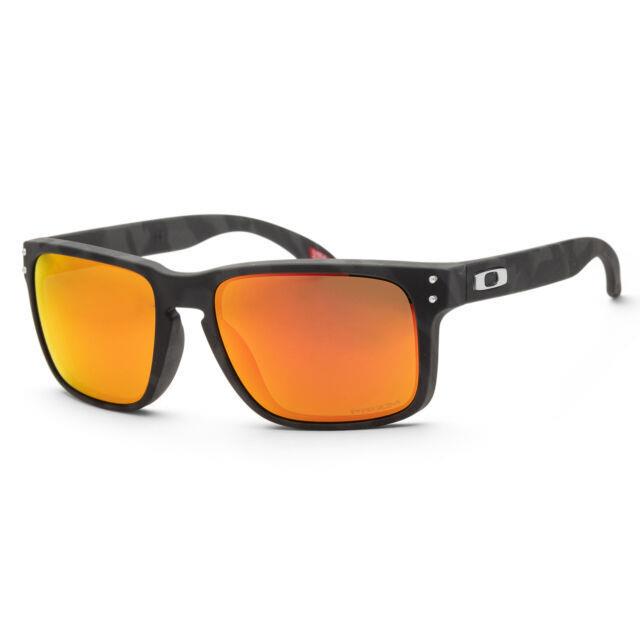 Oakley Men`s OO9102 Holbrook Square Sunglasses Woodgrain/prizm Shallow h2o Pola