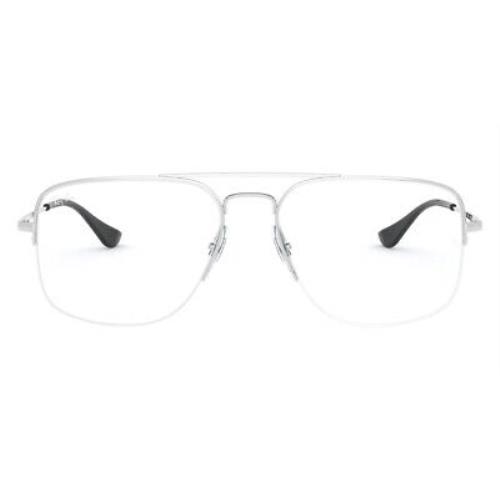 Ray-ban 0RX6441 Eyeglasses RX Unisex Silver Square 56mm