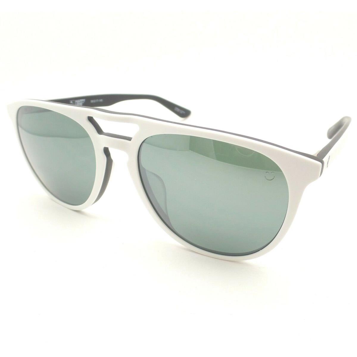 Spy Optics Syndicate Matte White Black Silver Spectra Sunglasses