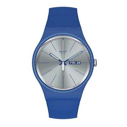 Swatch Quartz Silicone Strap Blue 20 Casual Watch SUON714