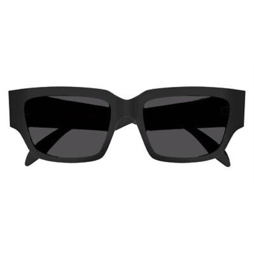 Alexander Mcqueen AM0329S Men Sunglasses Rectangle Black 56