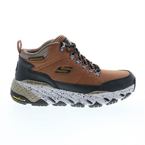 Skechers Glide Step Trail Woodward 237257 Mens Brown Athletic Hiking Shoes