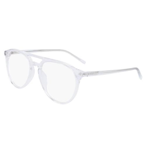 Dkny DK5025 00 Crystal Clear Aviator Optical Eyeglass Frame For Women W/case