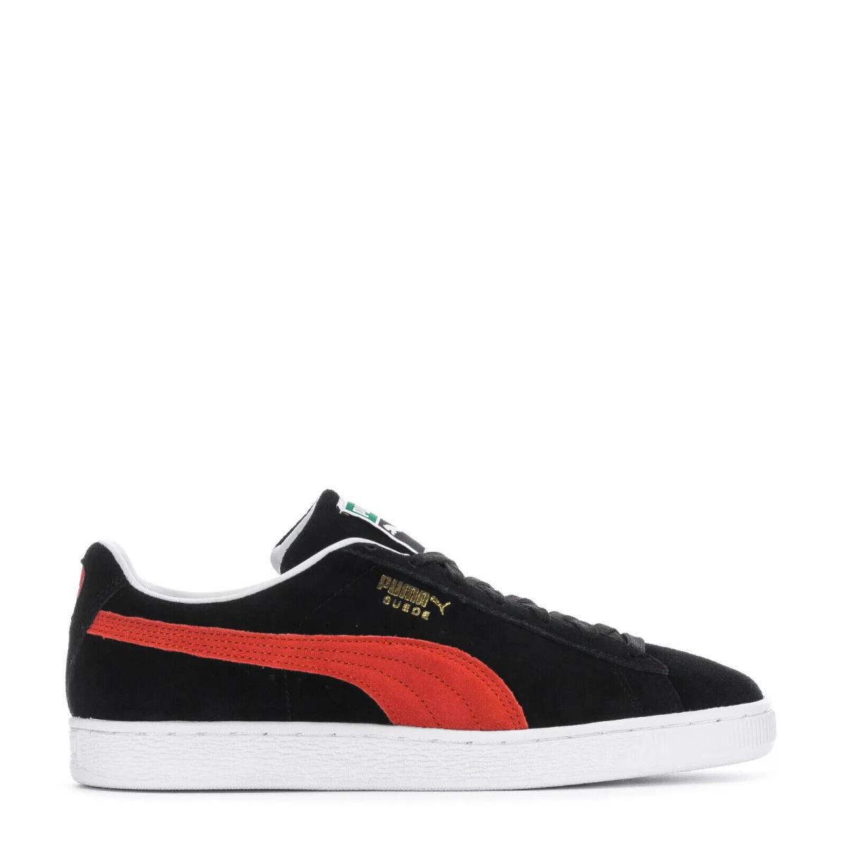 Mens Puma Suede Classic 374915-37 Black/cherry Tomato Shoes