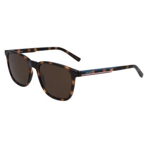 Lacoste L915S Sunglasses Men Havana Rectangle 53mm