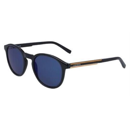 Lacoste L916S Sunglasses Unisex Dark Blue Round 50mm