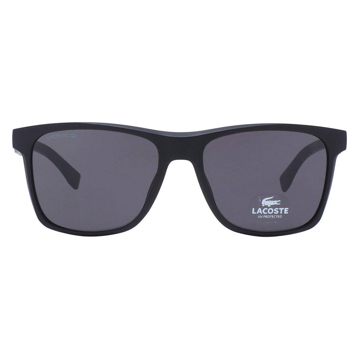Lacoste L900S Sunglasses Men Black Matte Rectangle 56mm