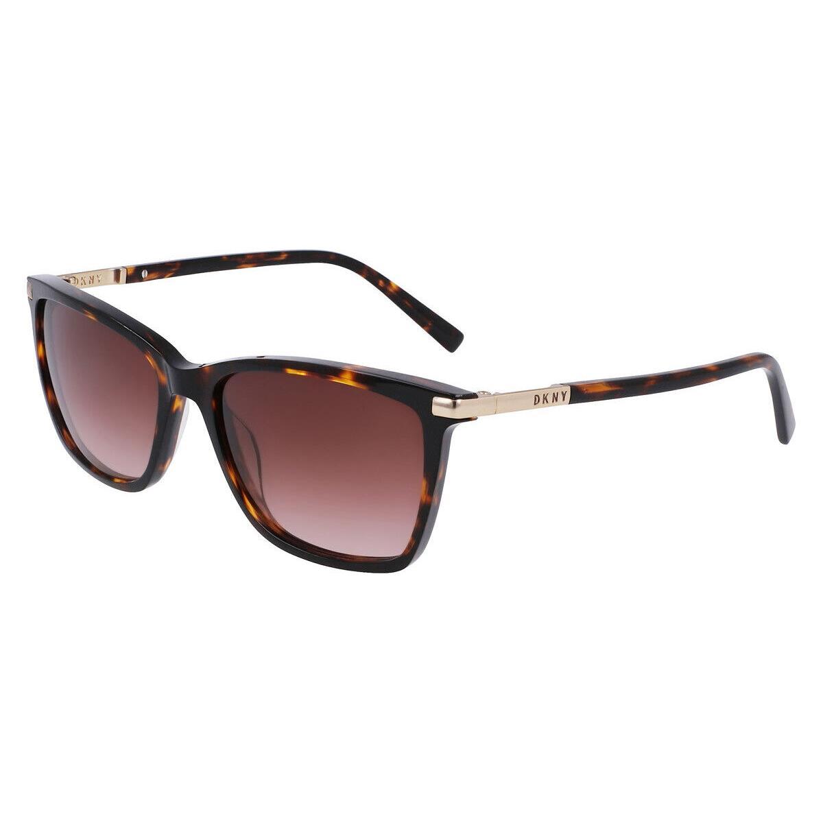 Dkny DK539S Sunglasses Women Dark Tortoise Square 55mm