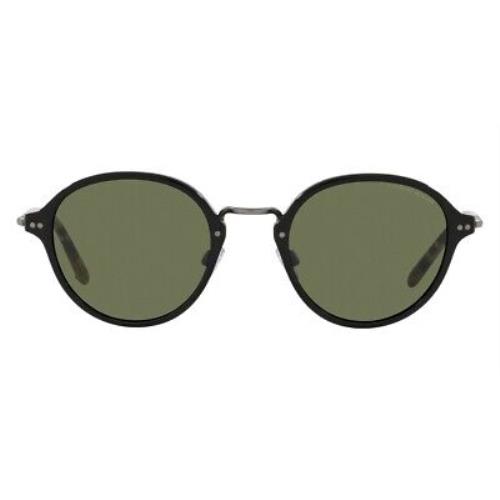 Giorgio Armani AR8139 Sunglasses Men Black Oval 51mm