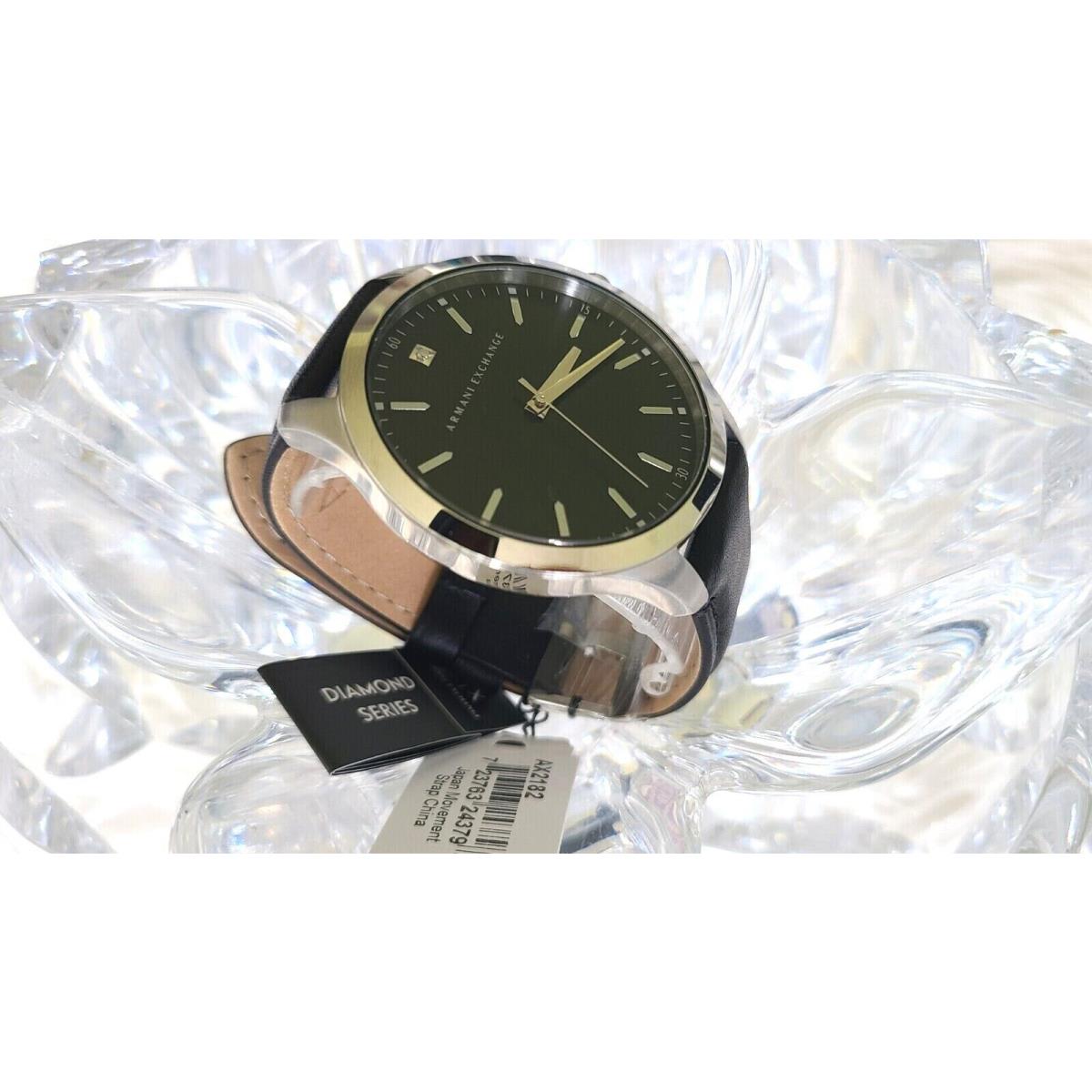 Armani Exchange Hampton Diamond Accent Black Dial 46mmn Men` Watch AX2182 - Armani  Exchange watch - 723763243797 | Fash Brands