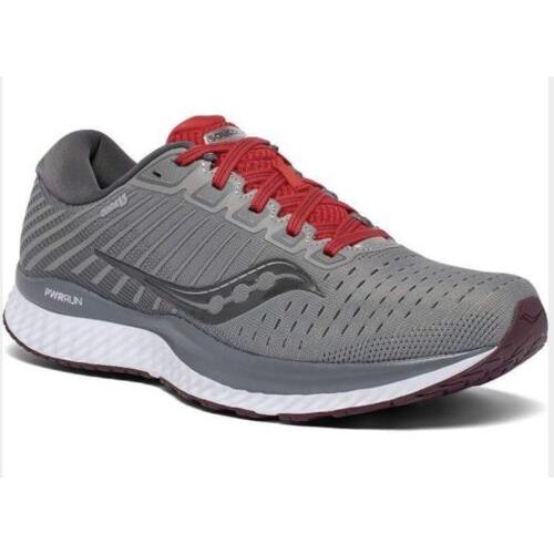 Saucony Running Race Guide S20548 Gray Red Shoes Mens 10