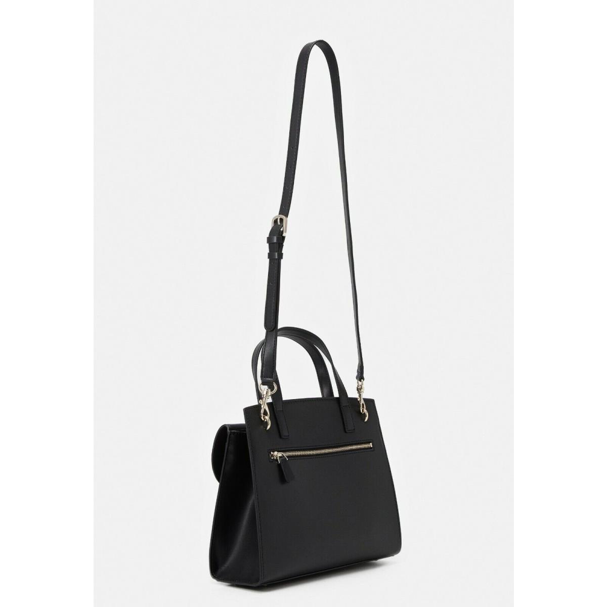 Guess Hensely Shoulder Satchel Black Gold