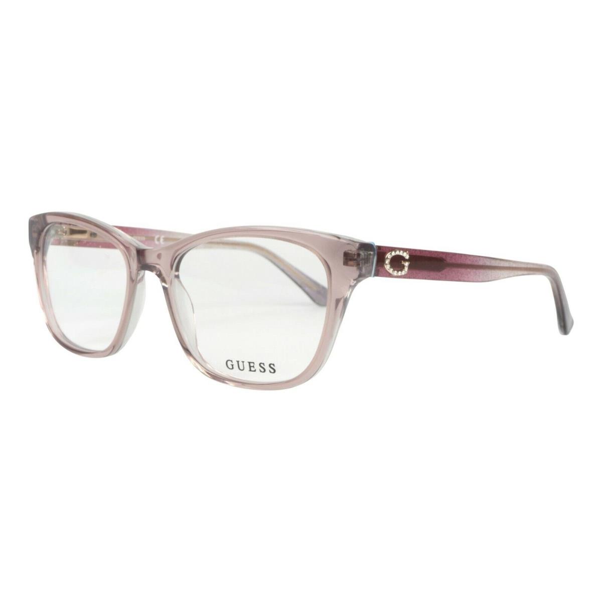Guess GU2678 Pink 059 Plastic Optical Eyeglasses Frame 49-17-140 GU 2678 RX LP
