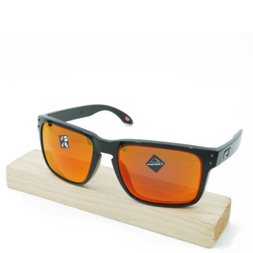 OO9102-F1 Mens Oakley Holbrook Polarized Sunglasses -polished Black/prizm Ruby