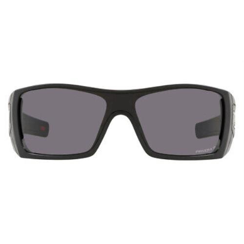 Oakley Batwolf 0OO9101 Men Sunglasses Rectangle Black 27mm - Black Frame, Prizm Grey Polarized Lens, Matte Black Model