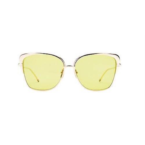 Thom Browne sunglasses  - Shiny 12K Gold Frame, Dirty Yellow - AR Lens