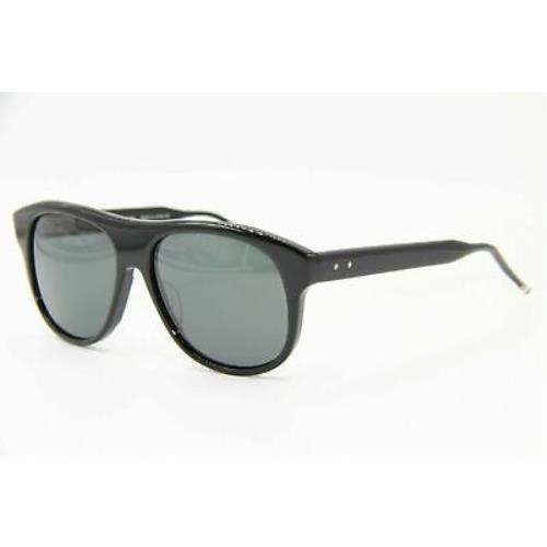 Thom Browne TB-008A-T-55-Z Sunglasses Black w/ Dark Grey 55mm