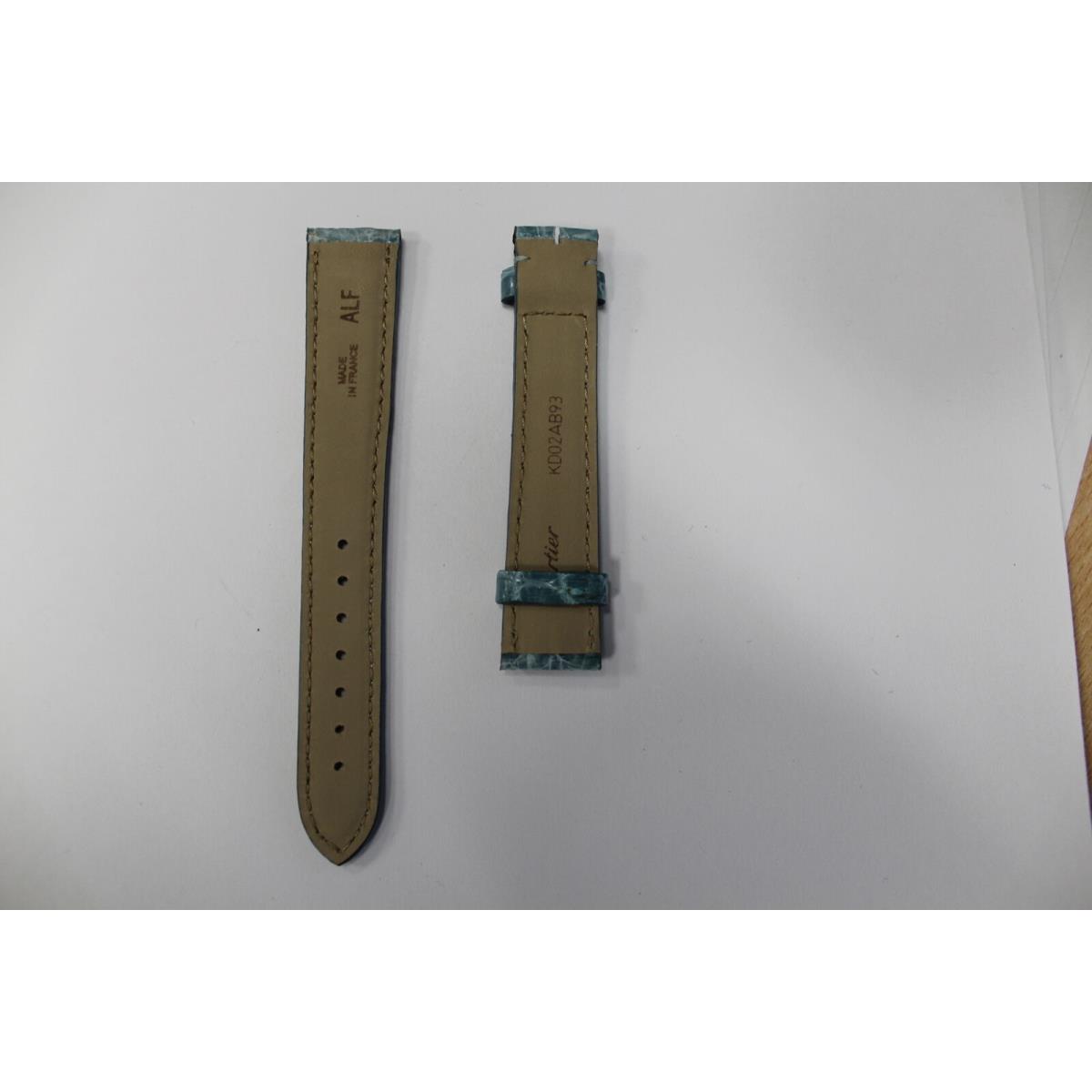 Cartier Oem Turquoise Crocodile Watch Strap 16mm - KD02AB93