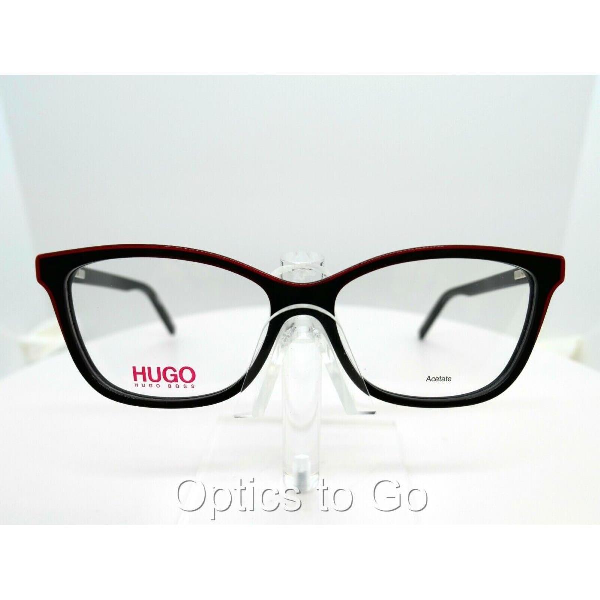 Hugo Boss HG 1053 Oit Black Red 55-15-145 Eyeglass Frames