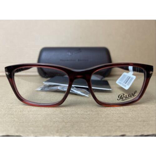 Persol 3012-V 1104 Red Shn Eyeglasses 54 18 145 Frame