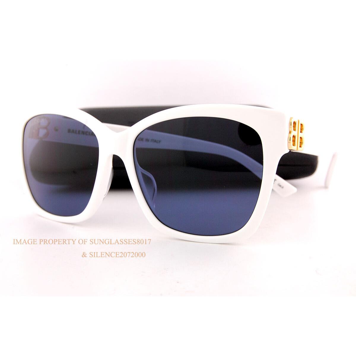 Balenciaga Sunglasses BB 0102/SA-004 White/blue For Women